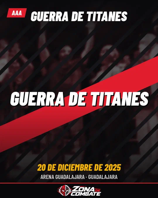 Cartel de AAA Guerra de Titanes