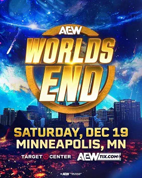 Cartel de AEW Worlds End