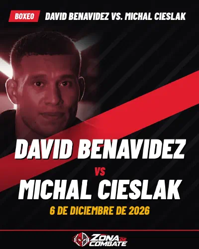 Cartel de David Benavidez vs. Michal Cieslak