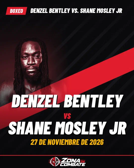 Cartel de Denzel Bentley vs. Shane Mosley Jr