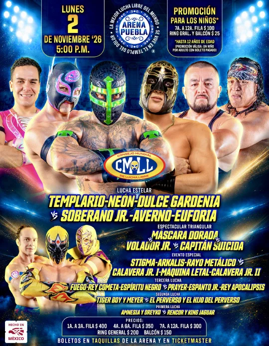 Cartel de CMLL Lunes Clasico