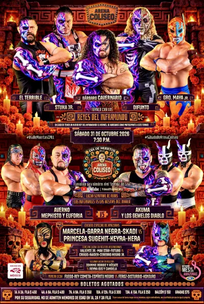 Cartel de CMLL Sábado Arena Coliseo: En la Arena Coliseo