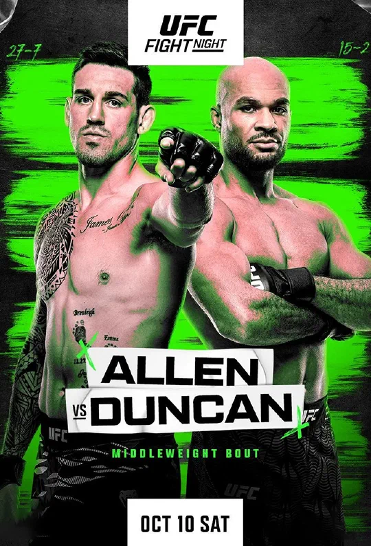 Cartel de UFC Fight Night: Allen vs. Duncan