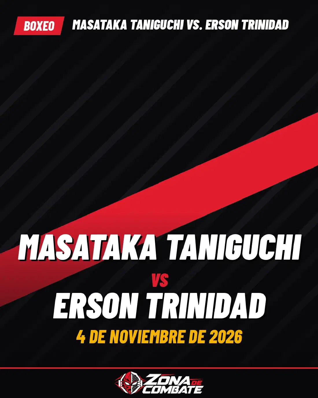 Masataka Taniguchi vs. Erson Trinidad: previa del combate de boxeo del 4 de noviembre